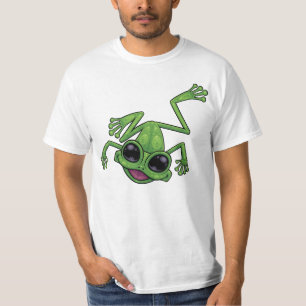 Camiseta Rana de árbol verde feliz