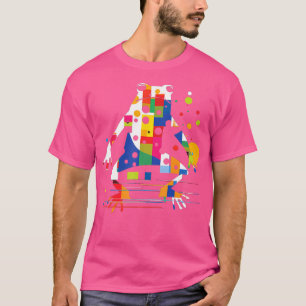 Camiseta Rana de Arte Motif Animal de Rana