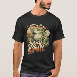 Camiseta Rana de contrabando vintage retro mantén la calma