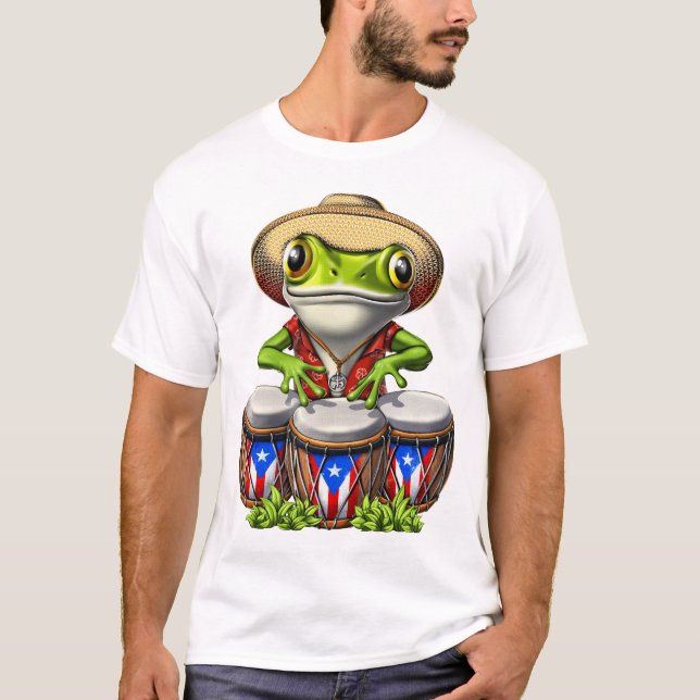 Camiseta Rana de Coqui Puerto Rico (Anverso)