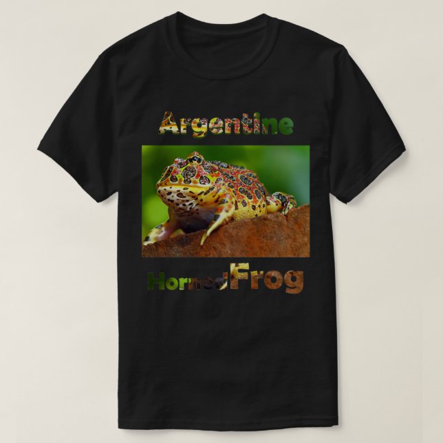 Camiseta Rana de cuerno argentino (Diseño del anverso)