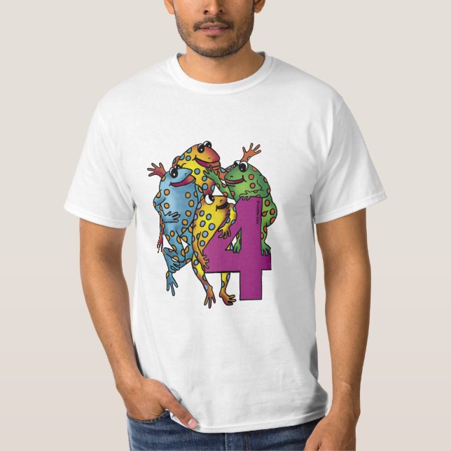 Camiseta Rana de cumpleaños 4 (Anverso)