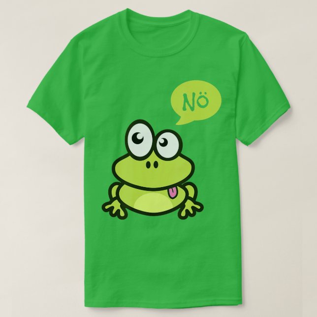 Camiseta Rana De Declaración Graciosa No Simplemente No (Diseño del anverso)