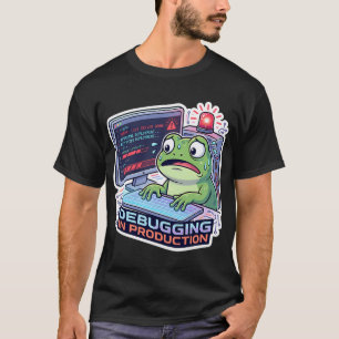 Camiseta Rana de depuración en producción - Programador div