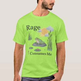 Camiseta Rana de estanque de meme que me consume la ira est