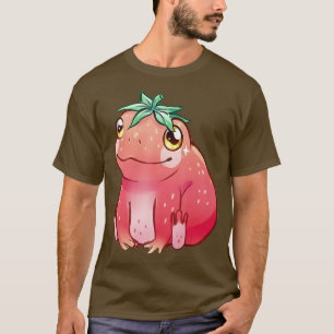 Camiseta Rana de fresa suave estética Kawaii Rana Lover