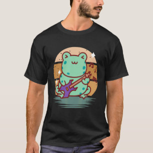 Camiseta Rana de guitarra eléctrica para su artista musical