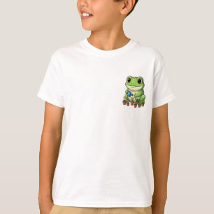 Camiseta Rana de jardinería con plantas en macetas para niñ