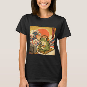 Camiseta Rana de juegos Arte Ukiyo-e Jugador japonés Anime