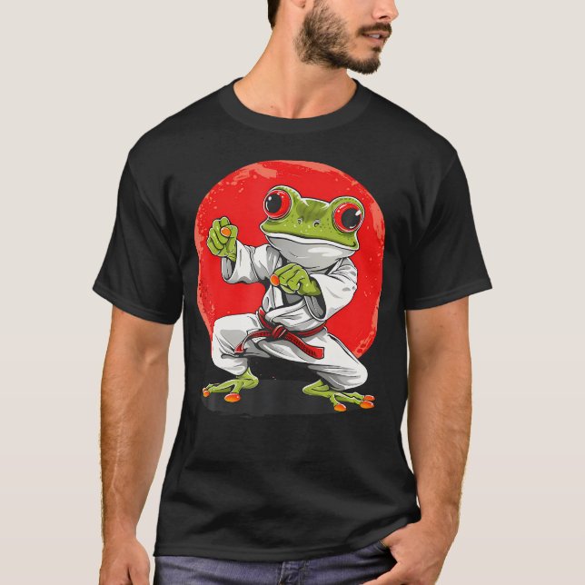 Camiseta Rana de Karate Artes Marciales Judo Sapo Rana Kung (Anverso)