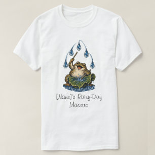 Camiseta Rana de lluvia dirigiendo las gotas