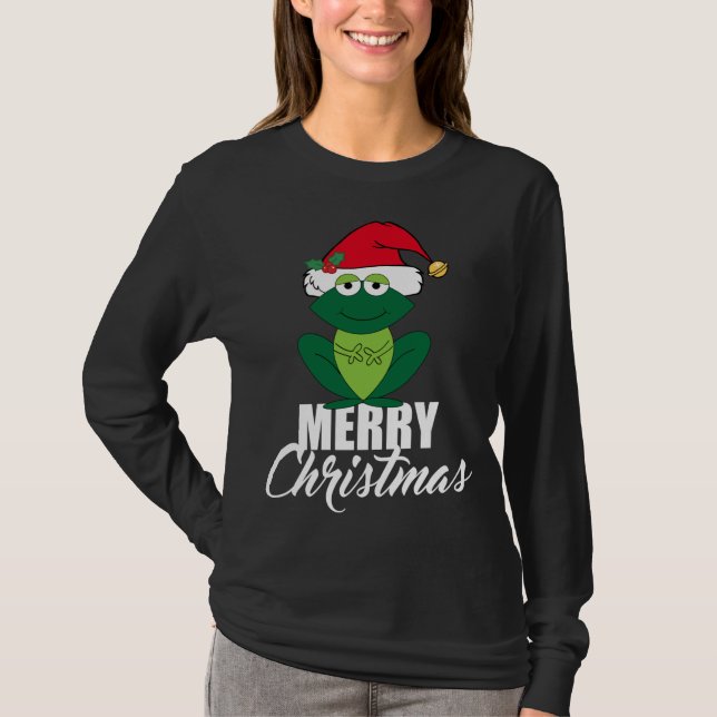 Camiseta Rana de navidad dulce (Anverso)