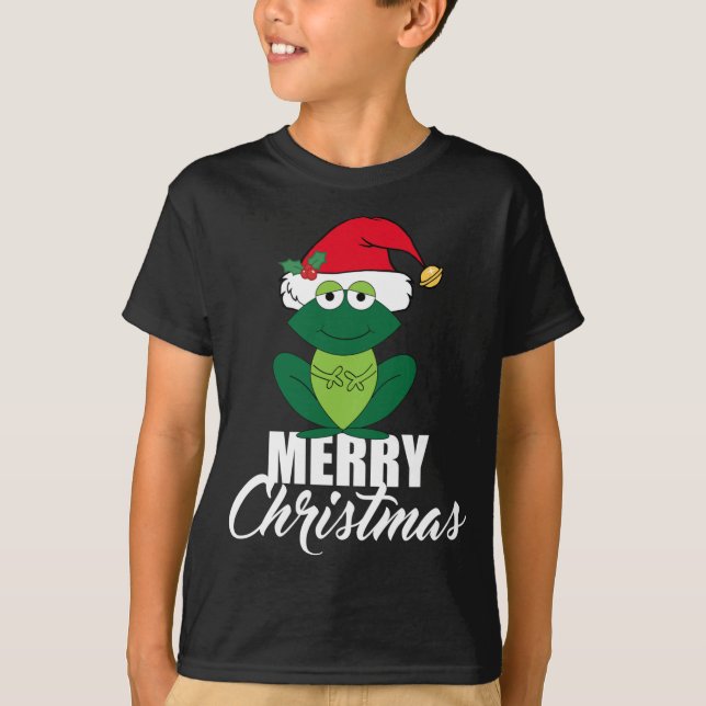 Camiseta Rana de navidad dulce (Anverso)