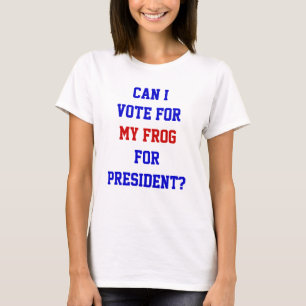Camiseta Rana de Política Divertida Vota por Cita de Presid