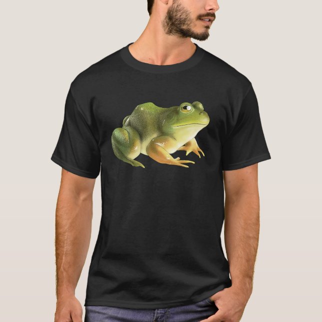 Camiseta Rana de sapo verde lindo (Anverso)