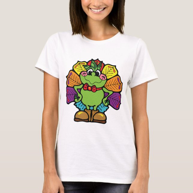 Camiseta Rana de Turquía de la acción de gracias (Anverso)
