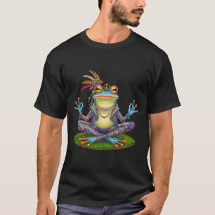 Camiseta Rana de yoga pacífica paz hippie