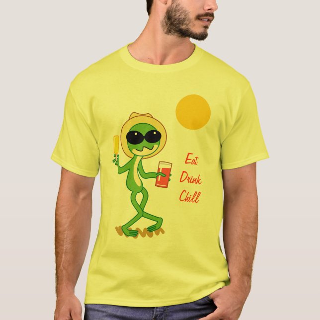 Camiseta Rana del día de fiesta (Anverso)