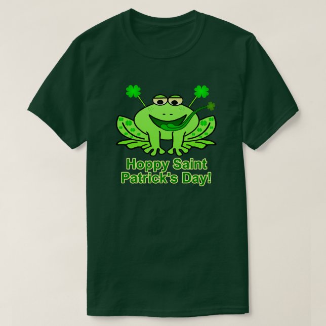 Camiseta Rana del Día de San Patricio (Diseño del anverso)