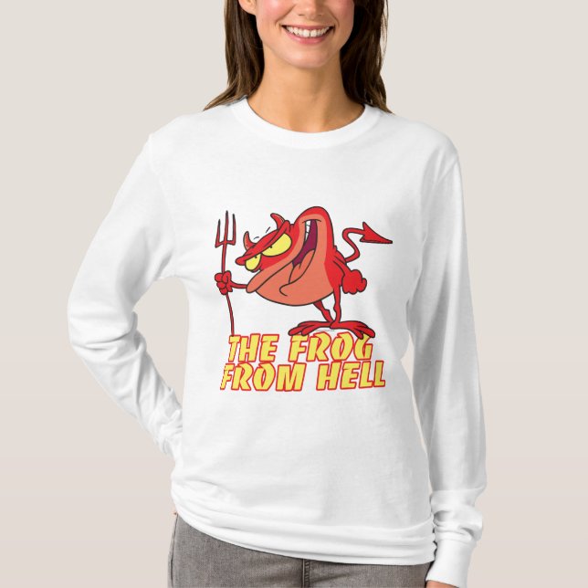 Camiseta rana del diablo de personalizado del infierno (Anverso)