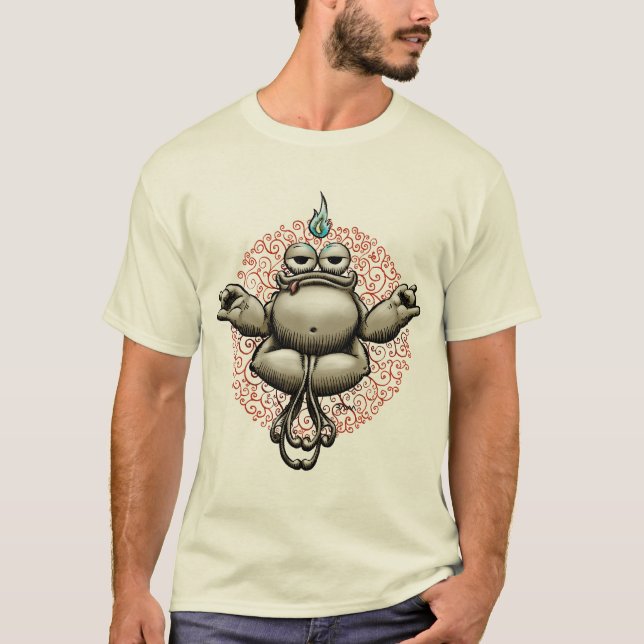 Camiseta Rana del zen - luz (Anverso)