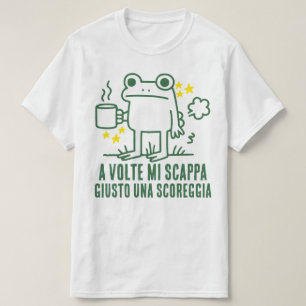 Camiseta Rana Divertida Café Pasa Gas