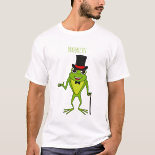 Camiseta Rana divertida con personalizado de sombrero super