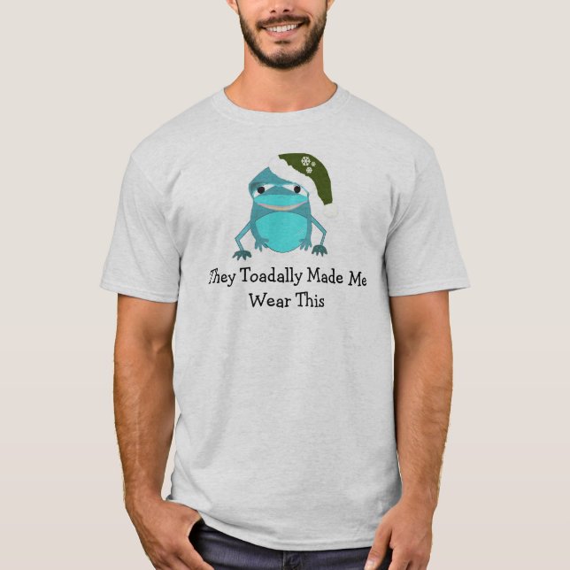 Camiseta Rana divertida de Navidad con dicho (Anverso)