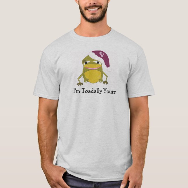 Camiseta Rana divertida de Navidad con dicho (Anverso)