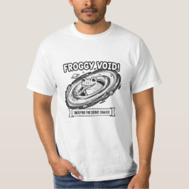 Camiseta Rana divertida del vacío, rana espacial de dibujos