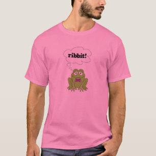 Camiseta rana divertida diciendo ribbit