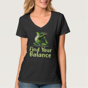 Camiseta Rana Divertida Encuentra Tu Equilibrio