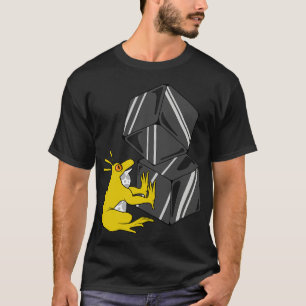 Camiseta Rana divertida está jugando con cubos