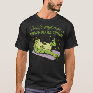 Camiseta Rana Divertida Meme La Posición de Yoga de Hoy es