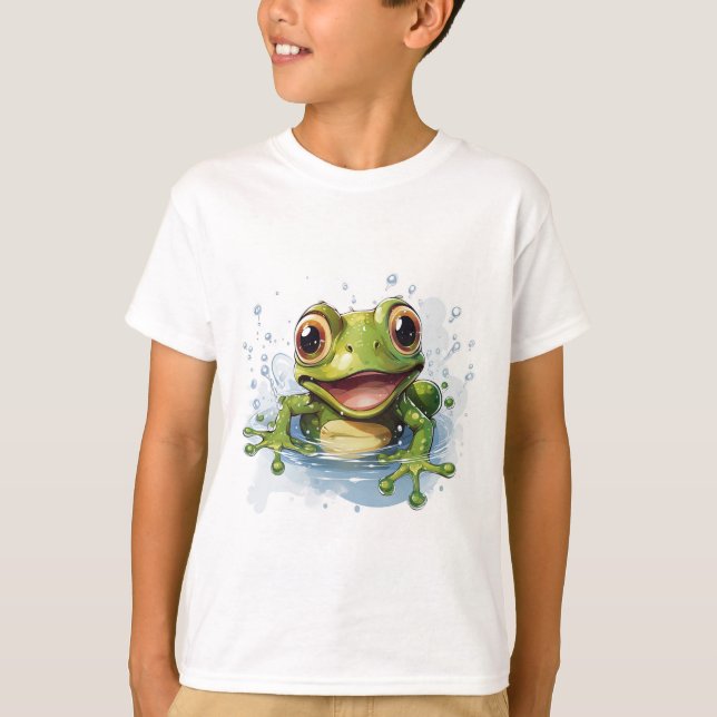 Camiseta Rana divertida para niños - Diversión de Ribbit! (Anverso)