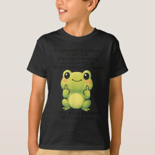 Camiseta Rana divertida Se debe ganar un dólar, no puedo ca