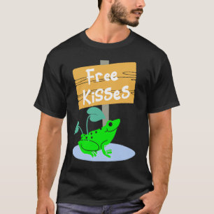 Camiseta Rana dulce que ofrece besos gratis