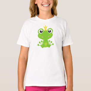 Camiseta Rana dulce, Rana verde, príncipe de rana, corona