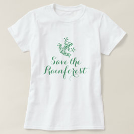 Camiseta Rana dulce salva la selva tropical