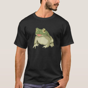 Camiseta Rana dulce sentando anfibio para los niños Rana ve