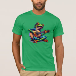 Camiseta Rana dulce tocando una guitarra