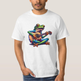Camiseta Rana dulce tocando una guitarra
