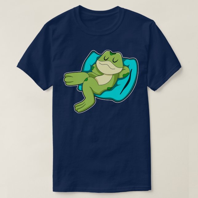 Camiseta Rana durmiendo con almohada (Diseño del anverso)