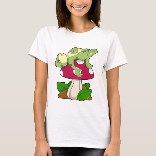 Camiseta Rana durmiendo con hongos (Anverso)