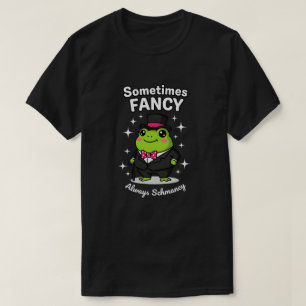 Camiseta Rana elegante y refinada con sombrero de copa