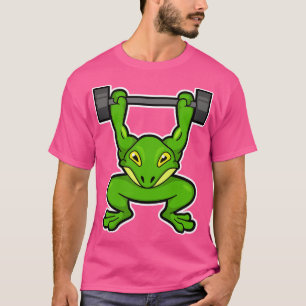 Camiseta Rana en Bodybuilding con Barbell