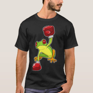 Camiseta Rana en boxeo con guantes de boxeo 1