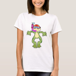 Camiseta Rana en buceo con tubo