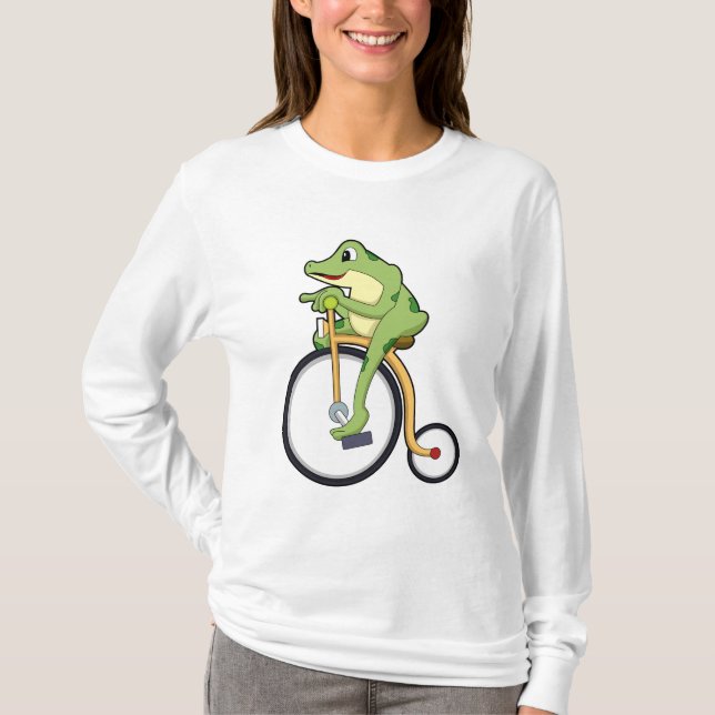 Camiseta Rana en circo con bicicleta.PNG (Anverso)
