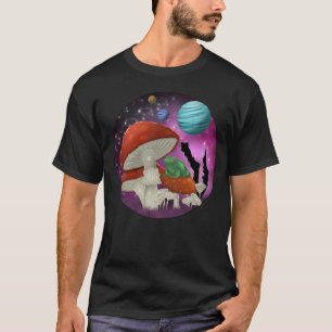 Camiseta rana en el espacio